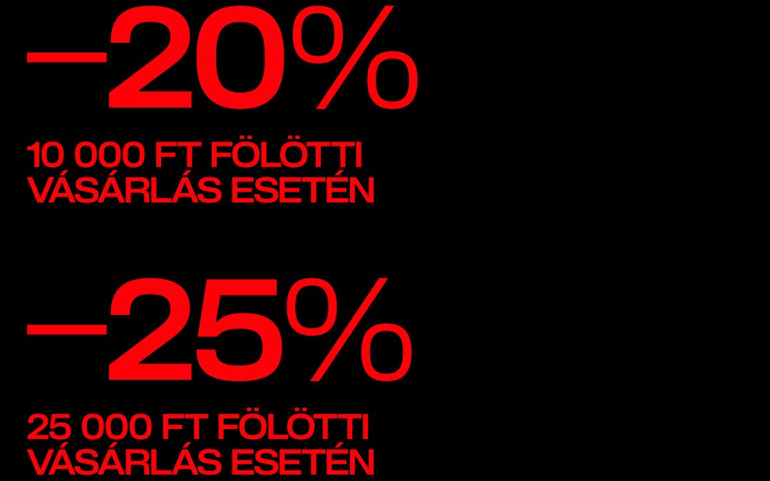 H&M: Akár 25% kedvezmény