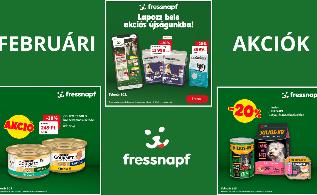 Fressnapf: Februári akciók