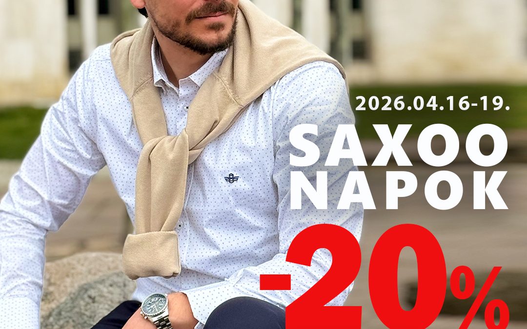 Saxoo London: 20% kedvezmény
