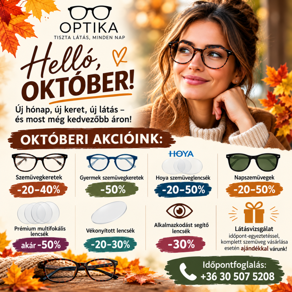 Írisz Optika: Őszi kedvezmények